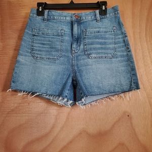Madewell High Rise Denim Shorts Size 29